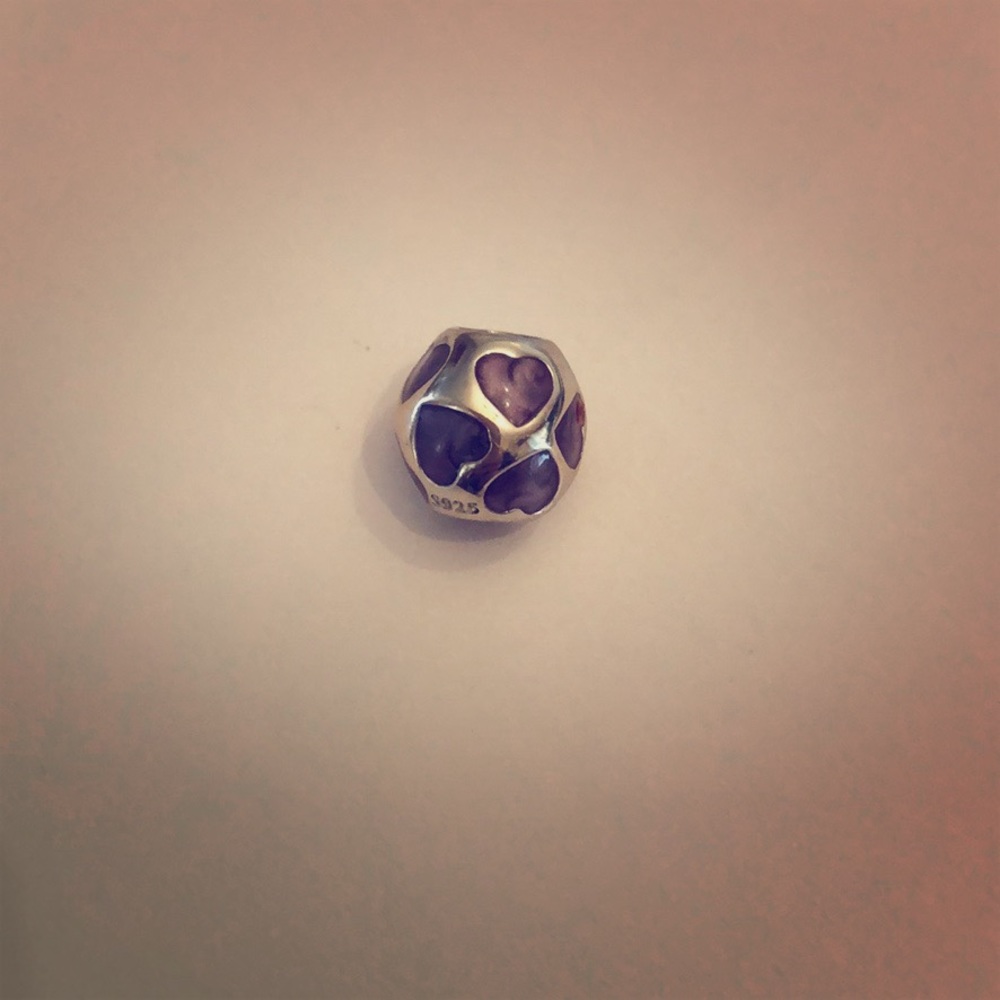 Purple Hearts pandora charm 💜